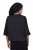 Ulla Popken 842712 Blazer court à nouer à manches volantées Noir - Blazers - Vestes blazer pour femme, grandes tailles