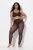 Ulla Popken 842879 Legging collant à imprimé animal Marron foncé - Collants & chaussettes - 
