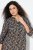 Ulla Popken 842936 Robe rayée à manches 3/4 Bleu marine - Robes de soirée - Robes de soirée en grandes tailles