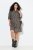 Ulla Popken 842936 Robe rayée à manches 3/4 Bleu marine - Robes de soirée - Robes de soirée en grandes tailles