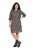 Ulla Popken 842936 Robe rayée à manches 3/4 Bleu marine - Robes de soirée - Robes de soirée en grandes tailles