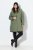 Ulla Popken 842951 Manteau technique HYPRAR imperméable à capuche Vert-de-gris - Manteaux - Manteaux grande taille pour femme