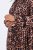 Ulla Popken 842979 Robe à imprimé animal Marron - Robes midi - Robes mi-longues pour femmes rondes