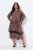 Ulla Popken 842979 Robe à imprimé animal Marron - Robes midi - Robes mi-longues pour femmes rondes