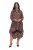 Ulla Popken 842979 Robe à imprimé animal Marron - Robes midi - Robes mi-longues pour femmes rondes