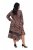 Ulla Popken 842979 Robe à imprimé animal Marron - Robes midi - Robes mi-longues pour femmes rondes