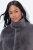 Ulla Popken 843003 Manteau en fausse fourrure à col montant Gris - Manteaux - Manteaux grande taille pour femme