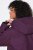 Ulla Popken 843105 Veste technique HYPRAR imperméable à motif vagues Prune - Vestes - Vestes grande taille pour femme