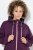 Ulla Popken 843186 Veste softshell déperlante à réflecteurs Bordeaux - Vestes - Vestes grande taille pour femme