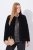 Ulla Popken 843244 Veste en velours Noir - Vestes - Vestes grande taille pour femme