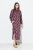 Ulla Popken 843358 Robe sweat imprimée Prune - Robes sweat - 
