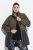 Ulla Popken 843480 Manteau technique HYPRAR bicolore à capuche Vert olive - Manteaux - Manteaux grande taille pour femme
