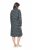 Ulla Popken 843506 Robe sweat imprimée Noir - Robes sweat - 