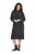 Ulla Popken 843592 Robe à manches longues Anthracite - Robes en maille - 