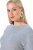 Ulla Popken 843999 Robe à manches 3/4 Gris chiné - Robes - Des robes dans toutes les tailles