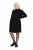 Ulla Popken 844233 Robe en maille à manches longues Noir - Robes en maille - 