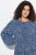 Ulla Popken 844594 Robe mi-longue fleurie Bleu marine - Robes midi - Robes mi-longues pour femmes rondes