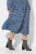Ulla Popken 844594 Robe mi-longue fleurie Bleu marine - Robes midi - Robes mi-longues pour femmes rondes