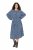 Ulla Popken 844594 Robe mi-longue fleurie Bleu marine - Robes midi - Robes mi-longues pour femmes rondes