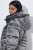 Ulla Popken 844764 Manteau matelassé HYPRAR à reflets métallisés Anthracite - Manteaux - Manteaux grande taille pour femme