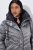 Ulla Popken 844764 Manteau matelassé HYPRAR à reflets métallisés Anthracite - Manteaux - Manteaux grande taille pour femme