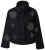 Ulla Popken 844839 Veste courte brodée de flocons Bleu marine - Vestes - Vestes grande taille pour femme