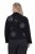 Ulla Popken 844839 Veste courte brodée de flocons Bleu marine - Vestes - Vestes grande taille pour femme