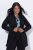 Ulla Popken 844842 Blazer en jersey Noir - Blazers - Vestes blazer pour femme, grandes tailles