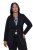 Ulla Popken 844842 Blazer en jersey Noir - Blazers - Vestes blazer pour femme, grandes tailles