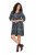 Ulla Popken 844945 Robe en jersey imprimée Noir - Robes en jersey - 
