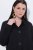 Ulla Popken 845026 Surchemise à texture zébrée Noir - Vestes - Vestes grande taille pour femme