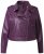 Ulla Popken 845121 Veste biker en similicuir Prune - Vestes - Vestes grande taille pour femme