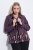 Ulla Popken 845121 Veste biker en similicuir Prune - Vestes - Vestes grande taille pour femme