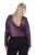 Ulla Popken 845121 Veste biker en similicuir Prune - Vestes - Vestes grande taille pour femme