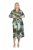 Ulla Popken 845122 Robe mi-longue imprimée à poches Turquoise - Robes midi - Robes mi-longues pour femmes rondes