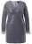 Ulla Popken 845145 Robe à sequins à col V Argent - Robes de soirée - Robes de soirée en grandes tailles