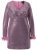 Ulla Popken 845145 Robe à sequins à col V Rose - Robes de soirée - Robes de soirée en grandes tailles