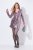 Ulla Popken 845145 Robe à sequins à col V Rose - Robes de soirée - Robes de soirée en grandes tailles