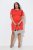 Ulla Popken 845150 Robe moulante à manches courtes Rouge - Robes - Des robes dans toutes les tailles