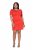 Ulla Popken 845150 Robe moulante à manches courtes Rouge - Robes - Des robes dans toutes les tailles