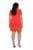 Ulla Popken 845150 Robe moulante à manches courtes Rouge - Robes - Des robes dans toutes les tailles