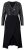 Ulla Popken 845151 Robe rayée à col V Noir - Robes de soirée - Robes de soirée en grandes tailles