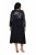 Ulla Popken 845151 Robe rayée à col V Noir - Robes de soirée - Robes de soirée en grandes tailles