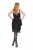 Ulla Popken 845152 Robe sans manches Noir - Robes de soirée - Robes de soirée en grandes tailles
