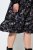 Ulla Popken 845287 Robe mi-longue imprimée Noir - Robes midi - Robes mi-longues pour femmes rondes