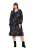Ulla Popken 845287 Robe mi-longue imprimée Noir - Robes midi - Robes mi-longues pour femmes rondes