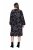 Ulla Popken 845287 Robe mi-longue imprimée Noir - Robes midi - Robes mi-longues pour femmes rondes