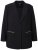 Ulla Popken 845336 Blazer stretch oversize à deux boutons Noir - Blazers - Vestes blazer pour femme, grandes tailles