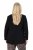 Ulla Popken 845336 Blazer stretch oversize à deux boutons Noir - Blazers - Vestes blazer pour femme, grandes tailles