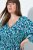 Ulla Popken 845360 Robe mi-longue imprimée Bleu clair - Robes midi - Robes mi-longues pour femmes rondes